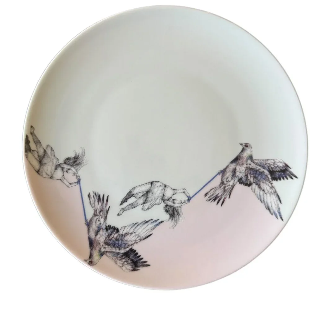 Ikea Stunsig Collection Dessert Salad Side Plates Girl Frédérique Vernillet 2017